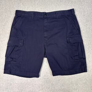 Levi's Carrier Cargo Shorts Men's 40 Navy Blue Utility Outdoor Bermuda S40196